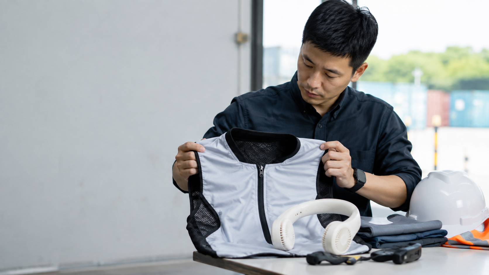 Cooling Vest vs Neck Fan: Which Product Fits Outdoor Work Programs? — ChillNexa B2B cooling-product buyer guide editorial image