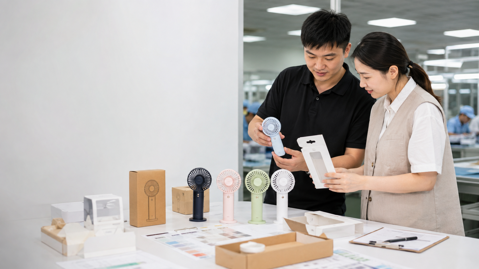 Mini Fan MOQ: How Color, Packaging and Model Choices Affect Your Order — ChillNexa B2B cooling-product buyer guide editorial image