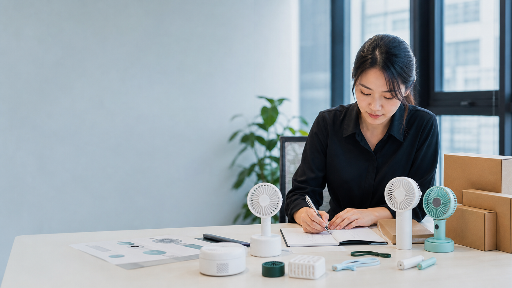 How to Write a Portable Fan RFQ That Factories Can Quote Accurately — ChillNexa B2B cooling-product buyer guide editorial image