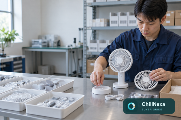 Portable Fan Spare Parts and Service Kits: A Buyer Planning Guide — ChillNexa B2B cooling-product buyer guide editorial image