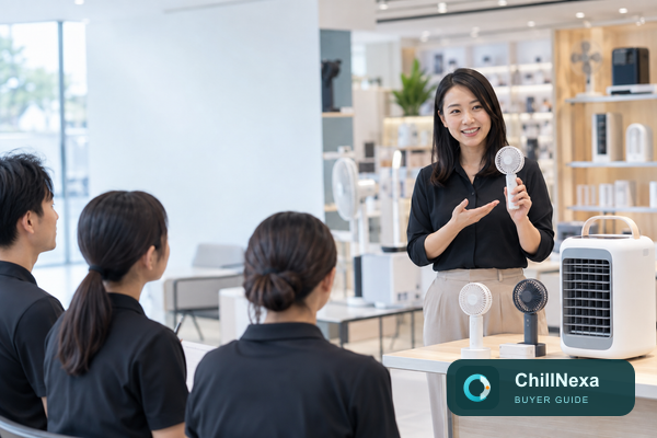 Retailer Staff Training for Portable Cooling Products: What to Cover — ChillNexa B2B cooling-product buyer guide editorial image