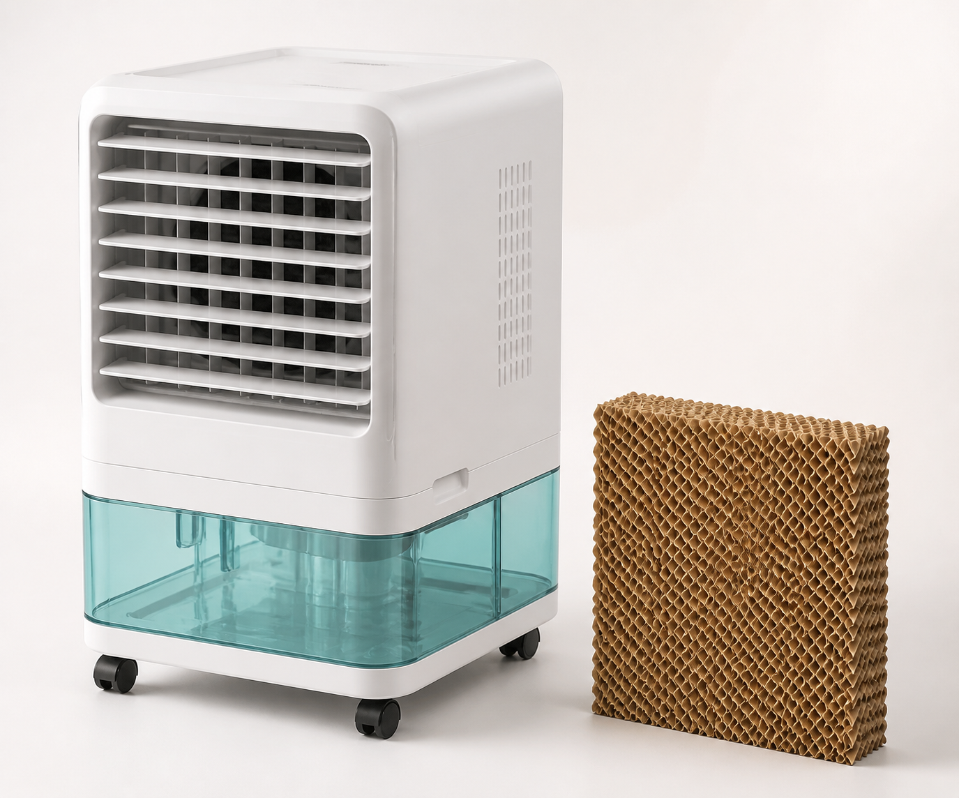 ChillNexa portable air cooler with visible water tank