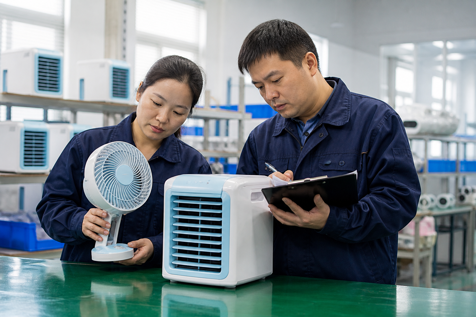 ChillNexa quality team completing a cooling-product inspection