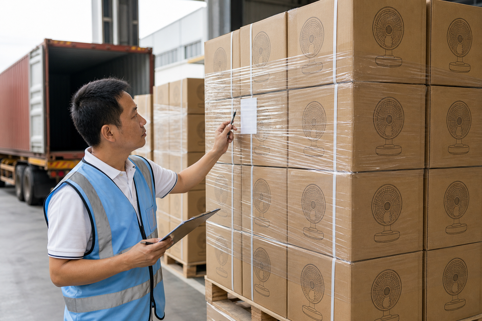 ChillNexa team completing shipment inspection for cooling products